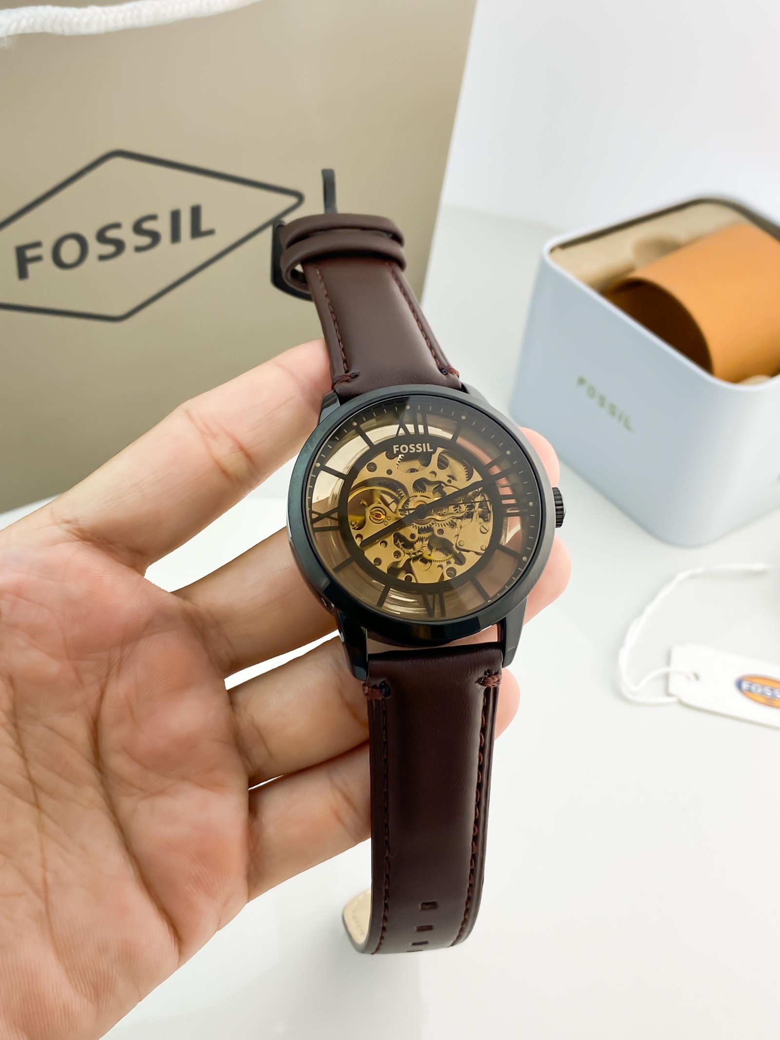 Fossil TOWNSMAN AUTOMATIC Skeleton with Open Back 