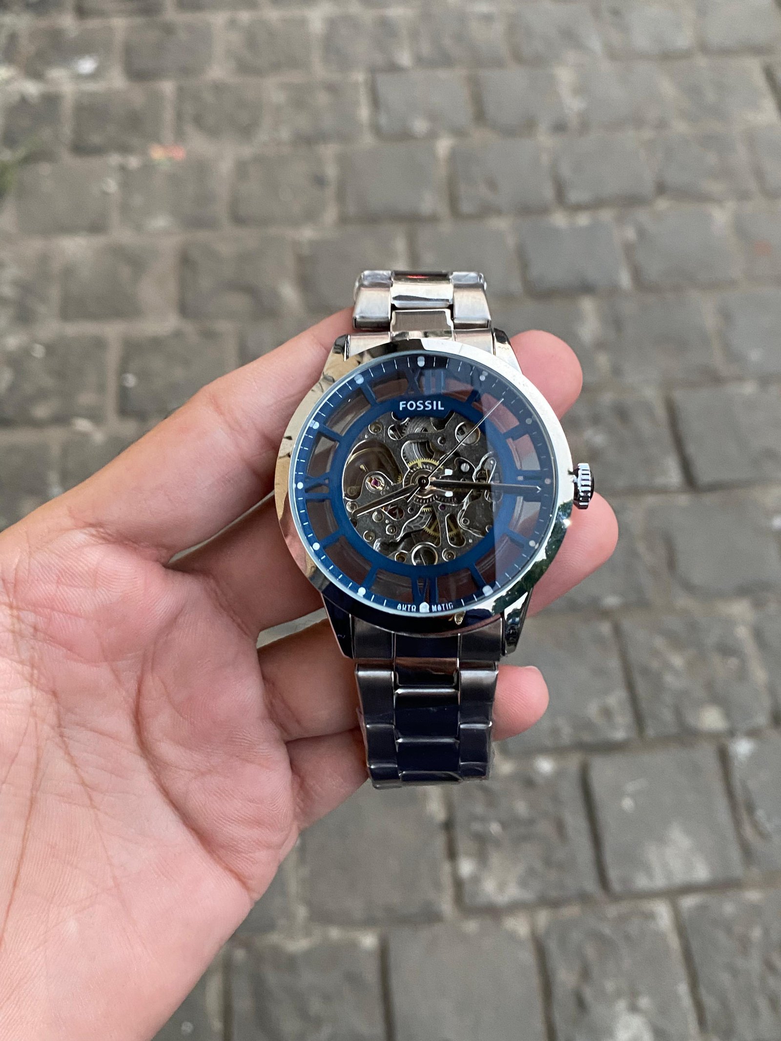 Fossil TOWNSMAN AUTOMATIC Chain Strap Watch For Men 