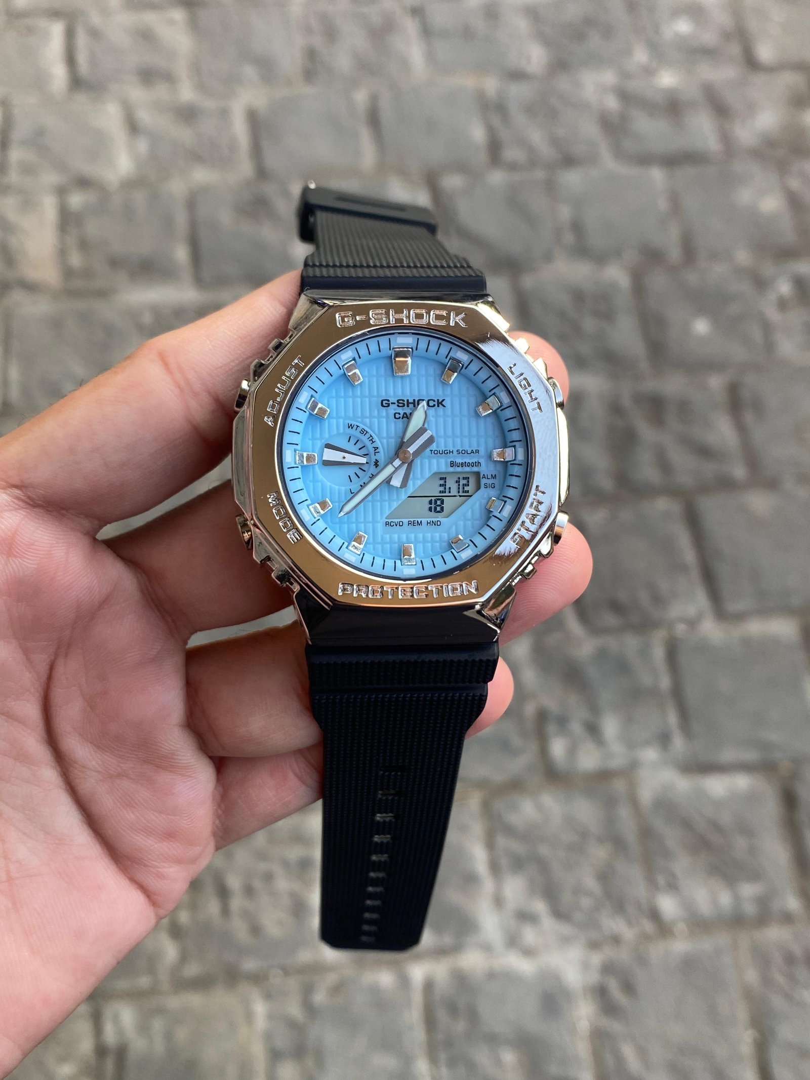 G-Shock METTALIC Blue Dial Toughest Watch For Men 