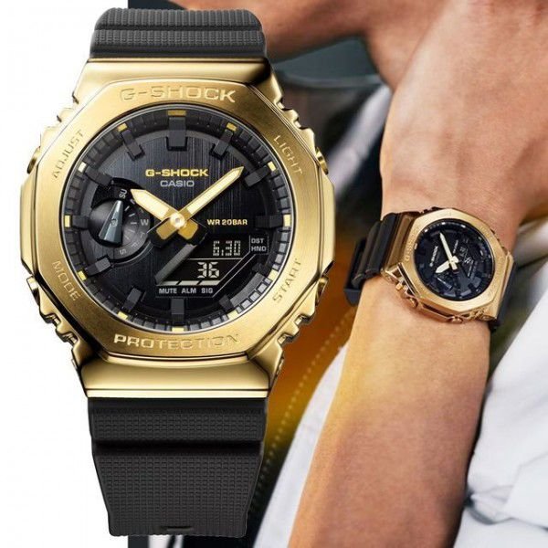 G-Shock Golden Metallic Dial Toughest Model For Men 