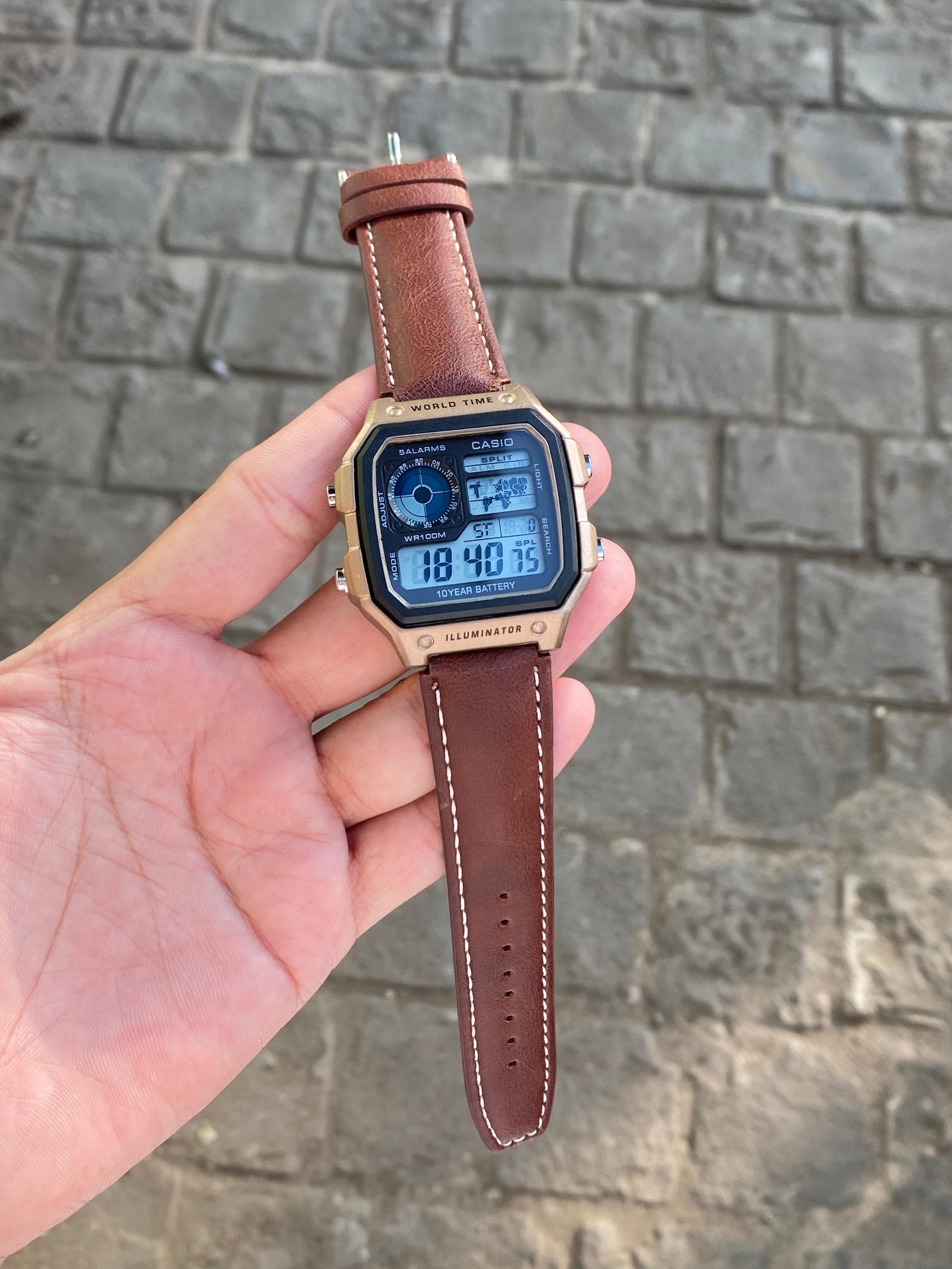 Casio ROYALE Leather Strap Digital Master Piece 