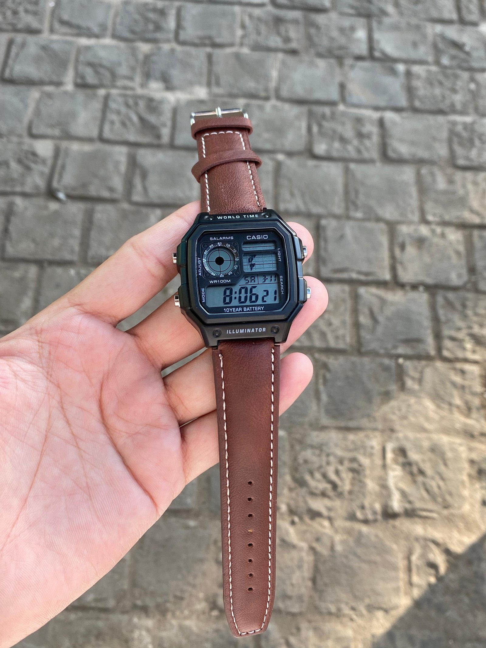 Casio ROYALE Leather Strap Digital Master Piece 
