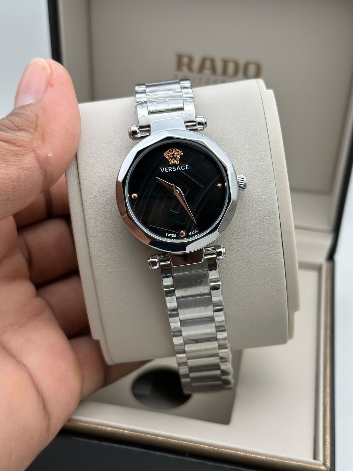 Versace Silver Chrome Adorable Watch For Her 