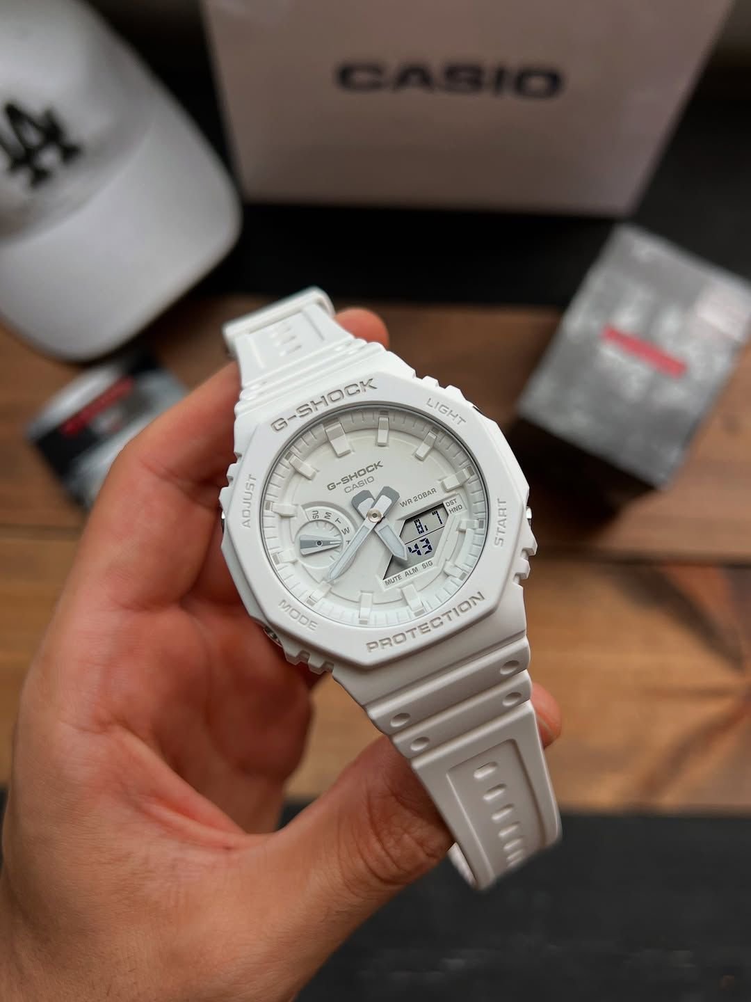 G-Shock Ga-2100 All White Classic Watch 
