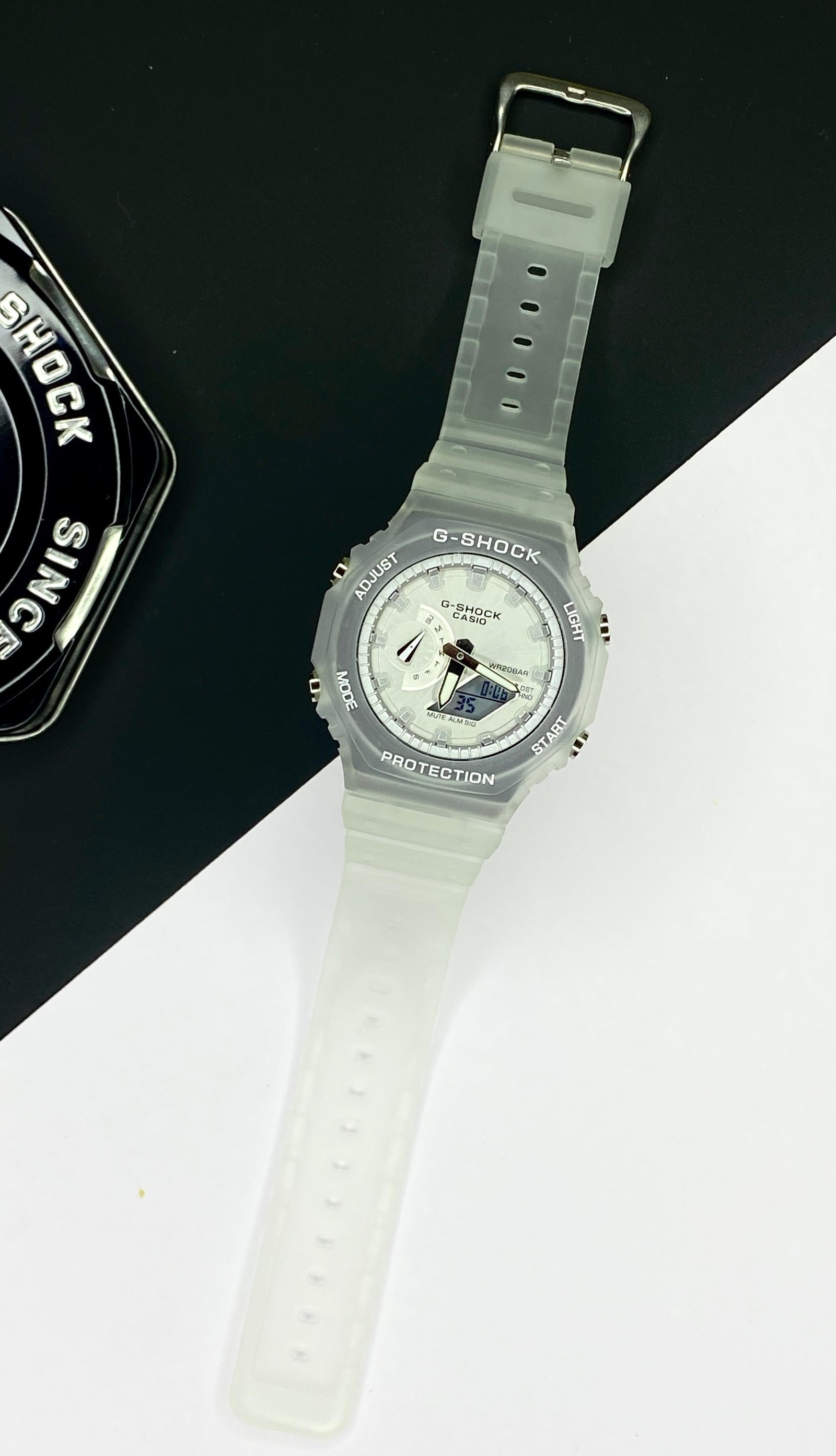 G-Shock Transparent Gelly strap like Classy watch For men