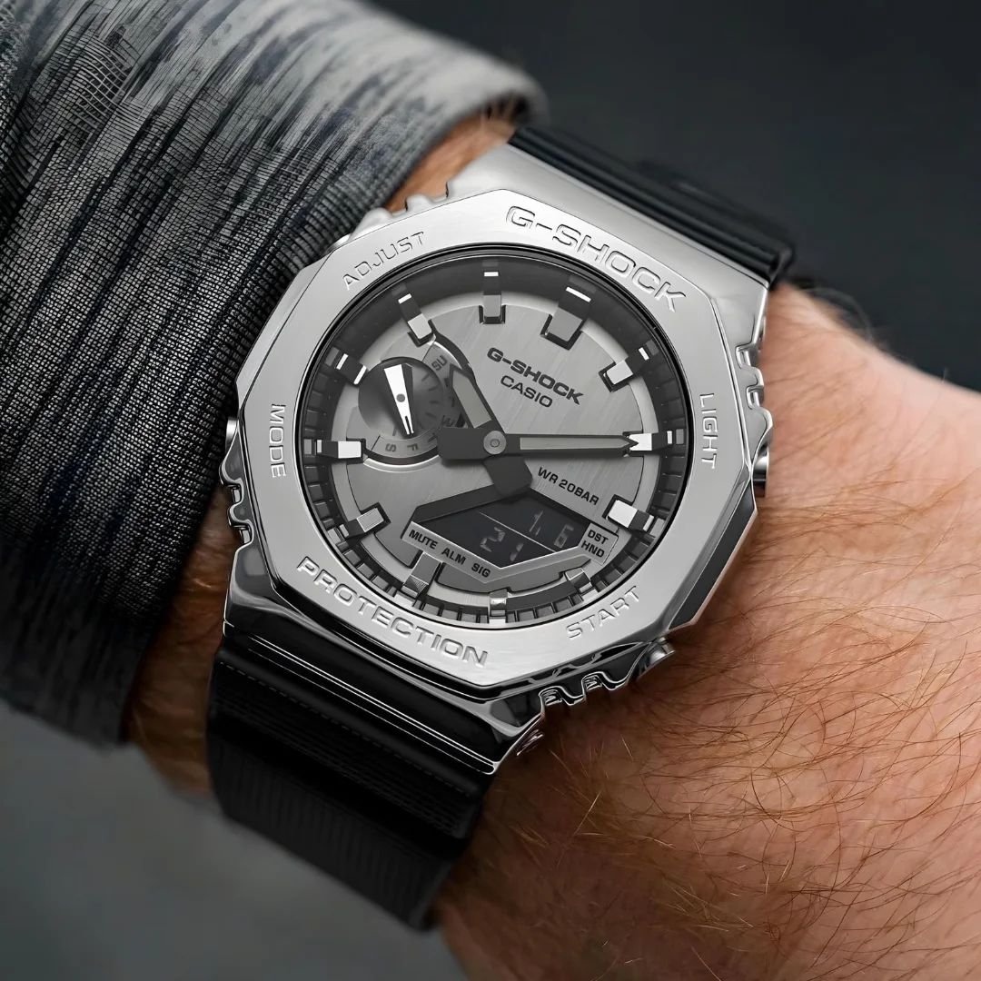 G-Shock METTALIC Dial Top Notch Watch For Men 