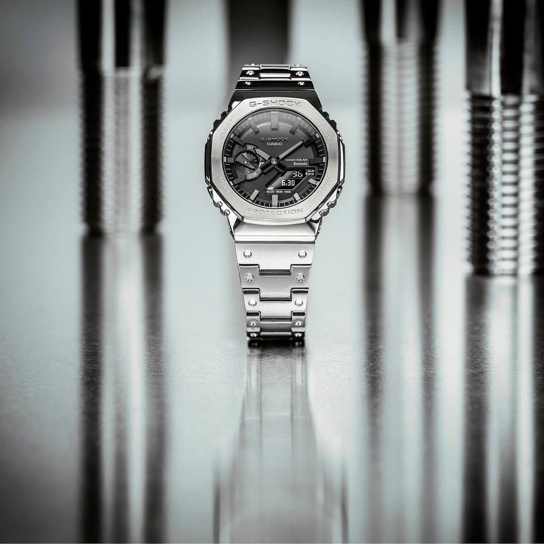 G-Shock ALL METTALIC Silver Chrome CLASSIC WATCH FOR MEN