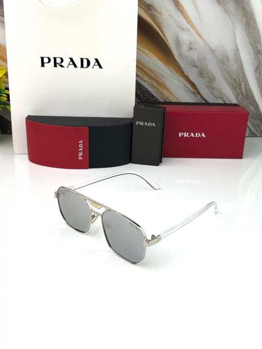Prada Silver Mercury METTALIC PREMIUM Sunglasses 