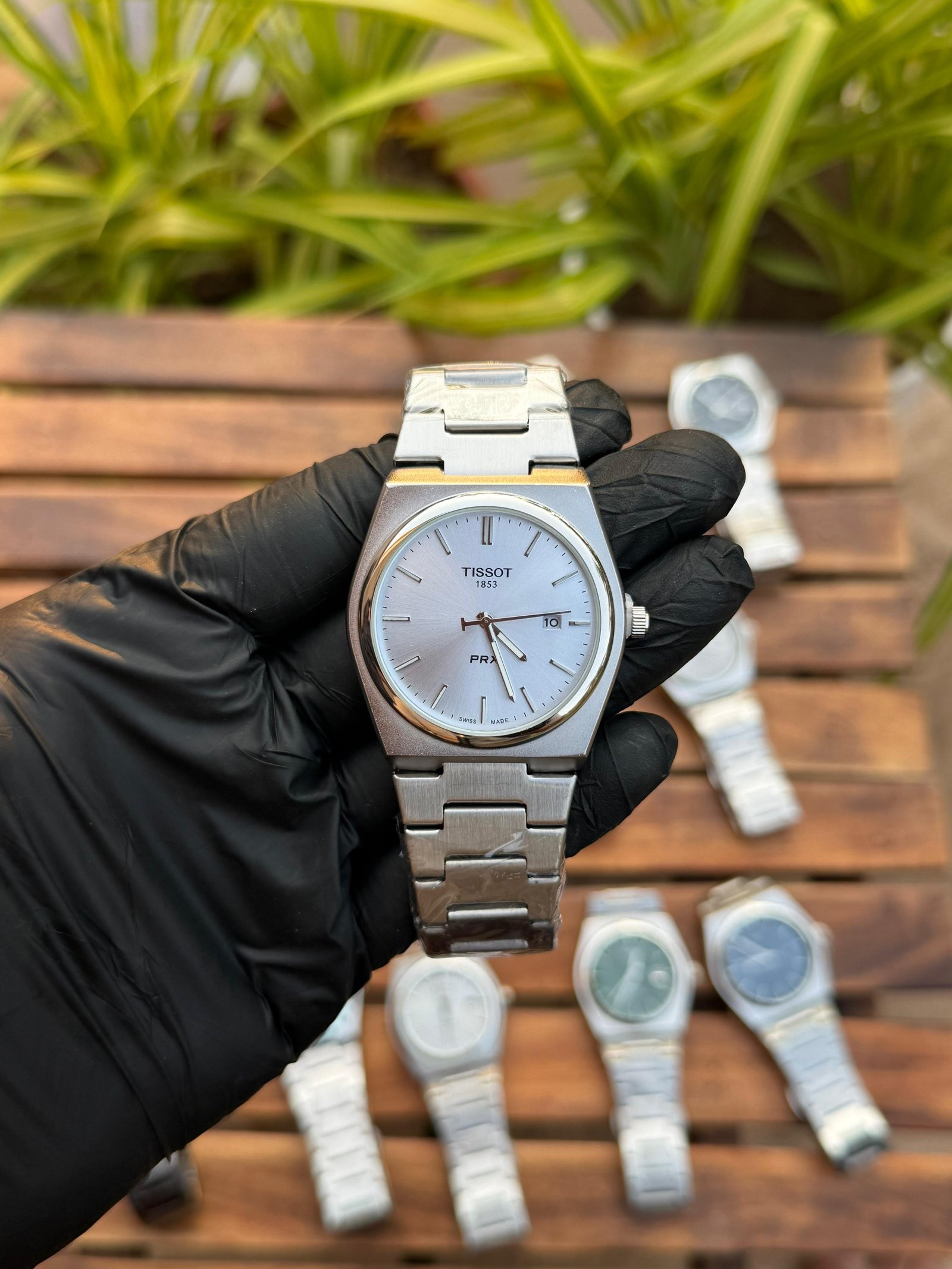 Tissot Prx Silver Chrome White Dial Toughest Watch For Men 