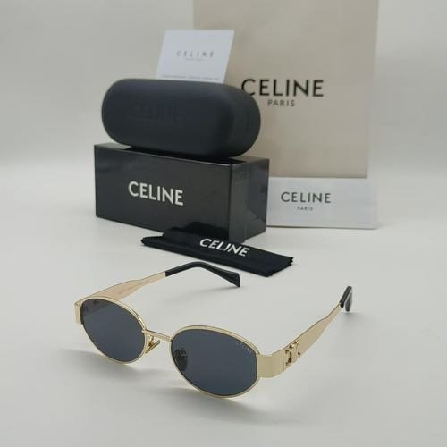 Celine Oval Shape Unique Retro Style Sunglasses ( Unisex )