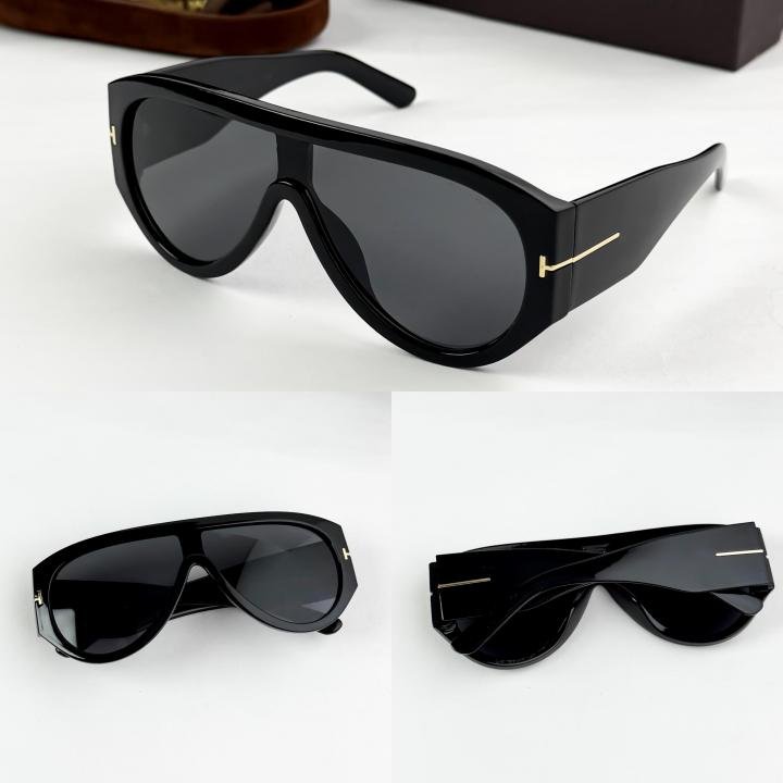 Tomford Cross section Oversize Black Luxury Sunglasses ( Unisex )