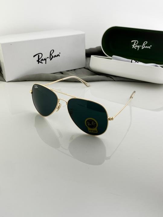 Ray-Ban 3026 Black Shade Gold frame Avaitor Sunglasses 