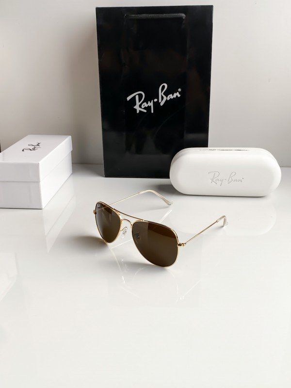 Ray-Ban 3026 Brown Shade Aviator sunglasses 