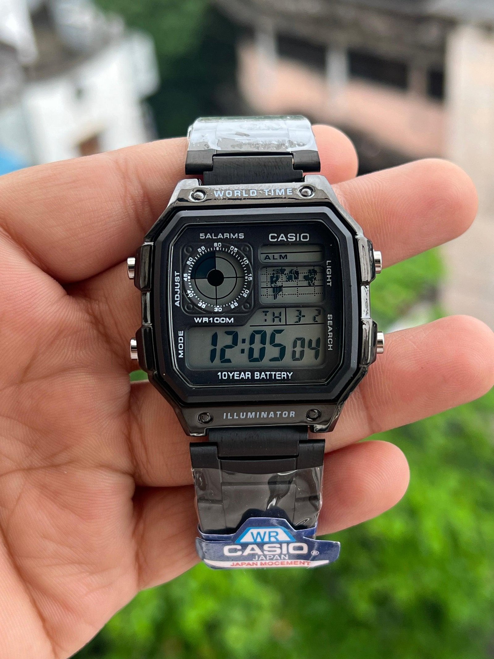 Casio World Time ROYALE BLACK Classic Men's watch