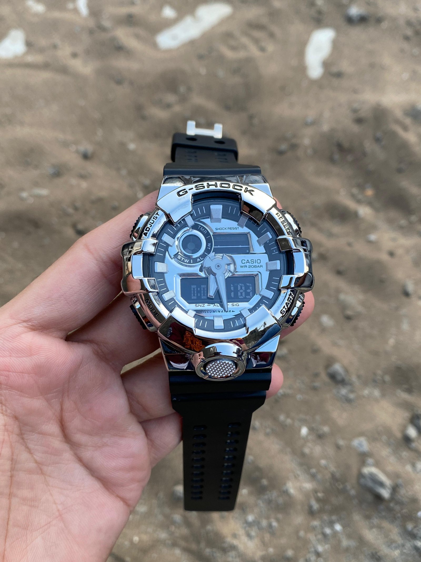 G-Shock Silver Premium Dial Classic Design Men's watch 