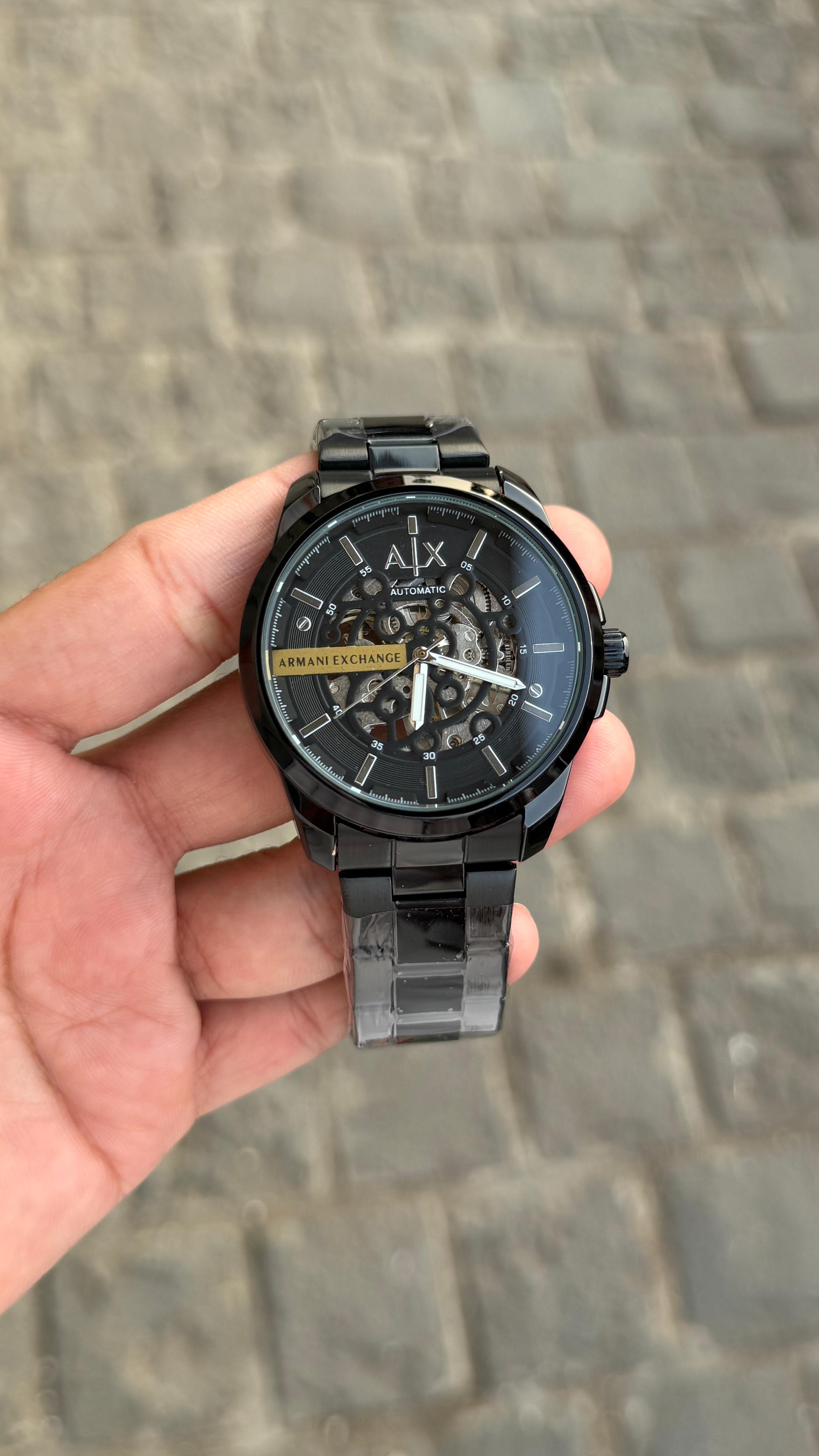 Armani Exchange Automatic SKELETON watch For Men 