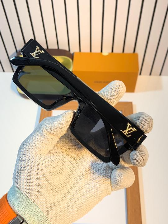 Louis Vuitton Carved Black Golden Hard Sunglass For Men 