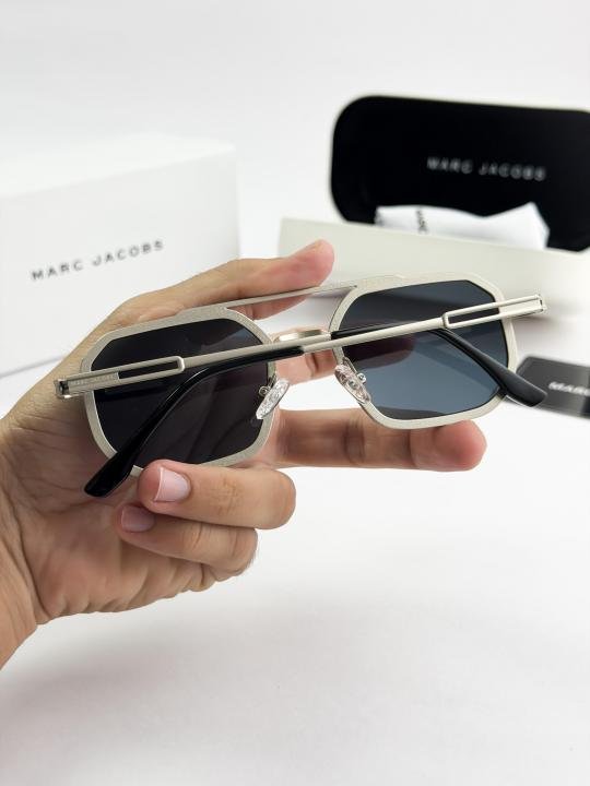 Marc Jacobs METTALIC Hexa Silver Frame Sunglass 