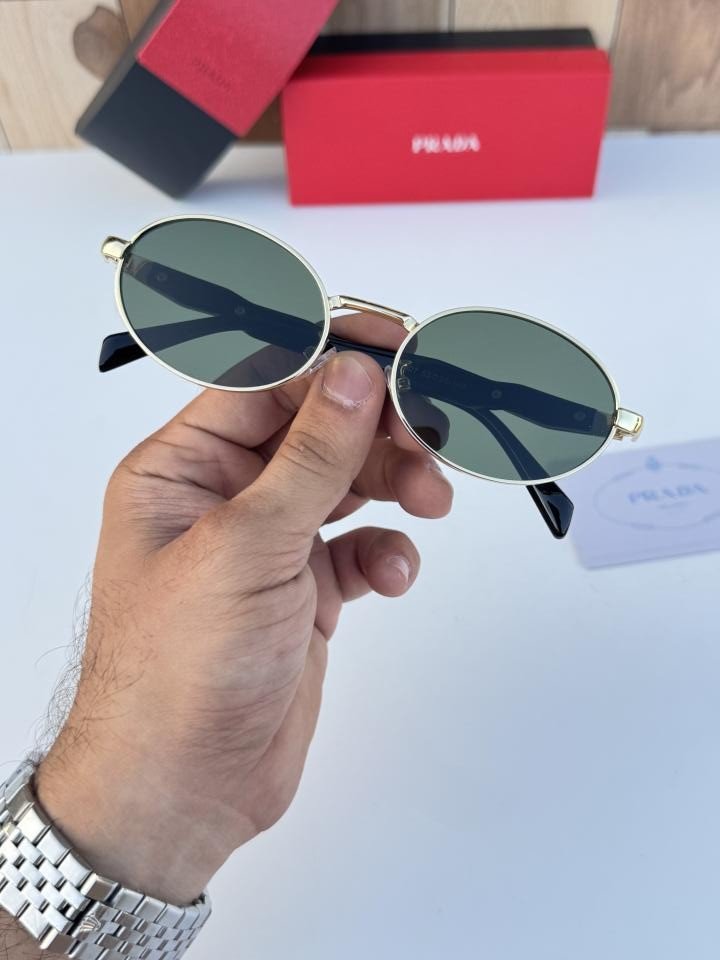 Prada Oval Slim Face Classic Glares ( Unisex )