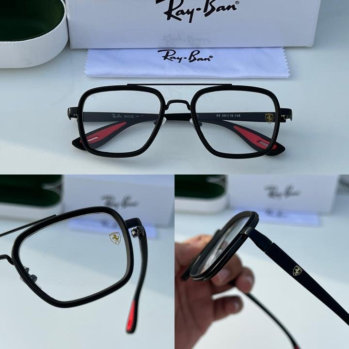 Ray-Ban 06 Premium Black Frame Plano For Men