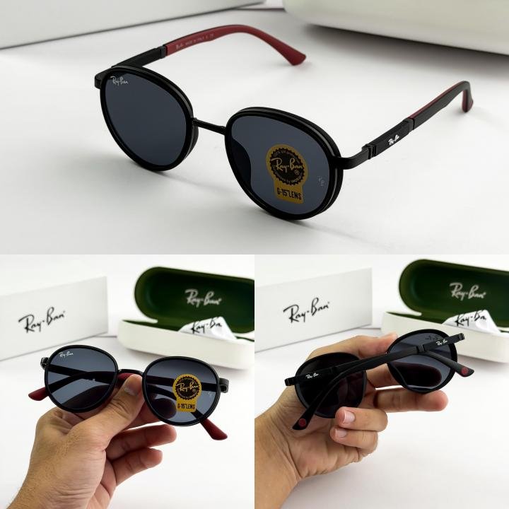 Ray-Ban Round Sunglass Black For Men