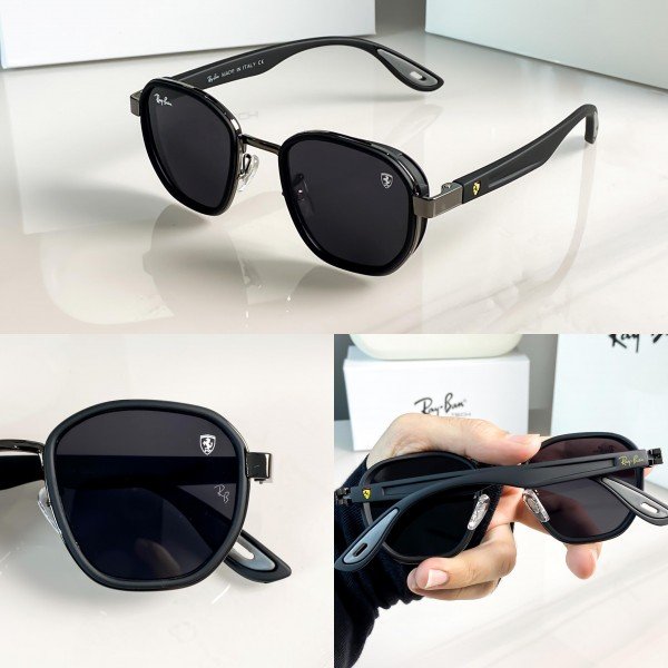Ray-Ban 3674 Black Hexa Classic Luxury Men's Sunglass 