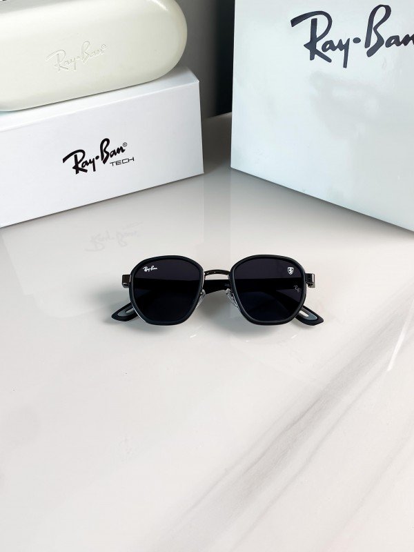 Ray-Ban 3674 Black Hexa Classic Luxury Men's Sunglass 