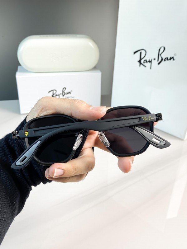 Ray-Ban 3674 Black Hexa Classic Luxury Men's Sunglass 