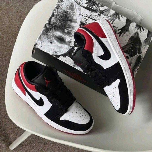 Air Jordan 1 Low Black Toe semi ua 2025 ( Unisex )