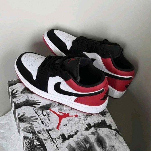 Air Jordan 1 Low Black Toe semi ua 2025 ( Unisex )