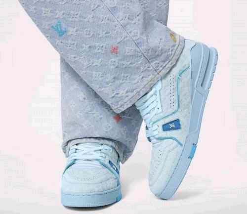louis Vui_tton X Tyler The Creator Trainer Blues ( Unisex 