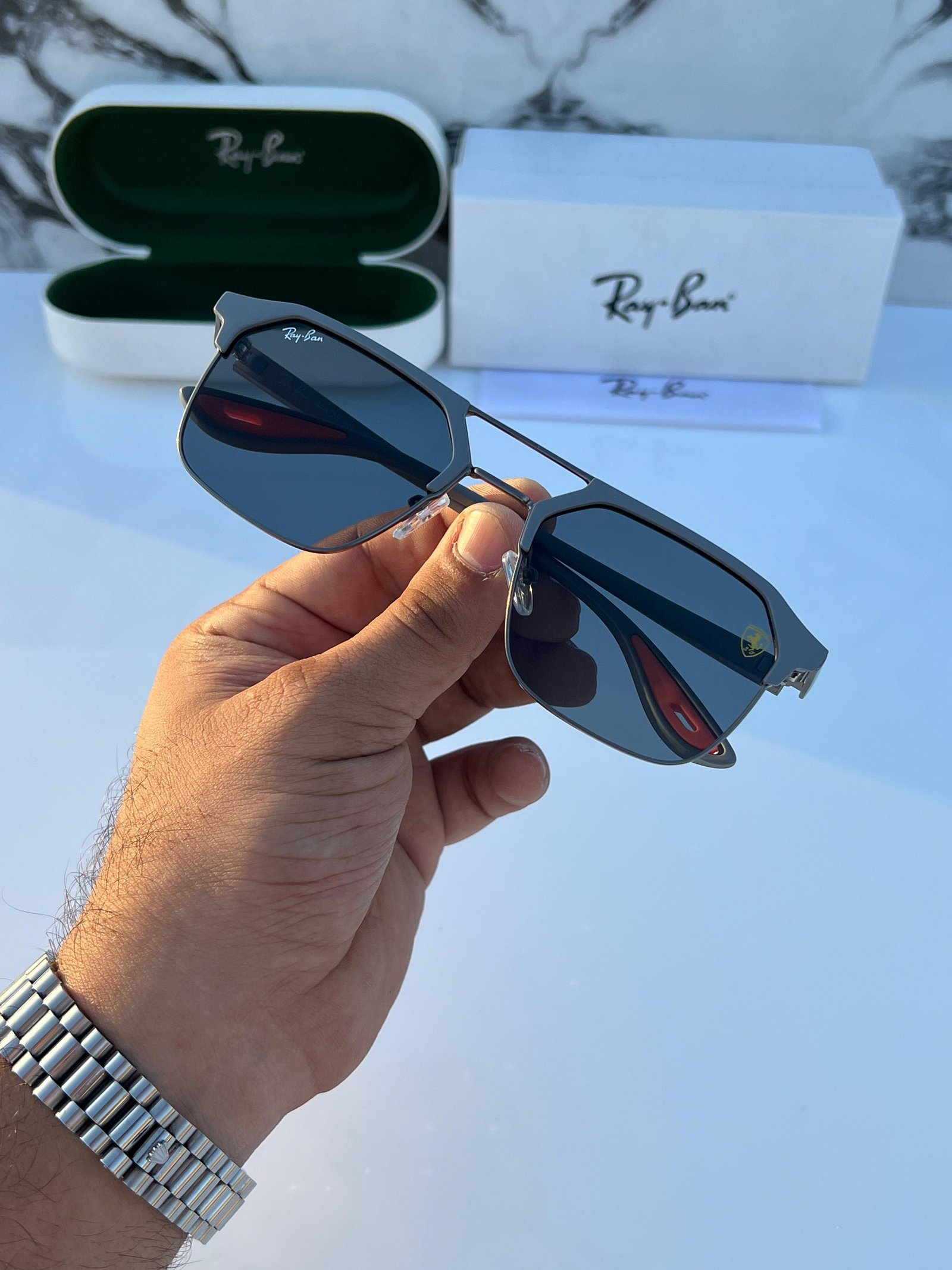 Ray-Ban 04 Matt Black Edition Premium sunglasses 
