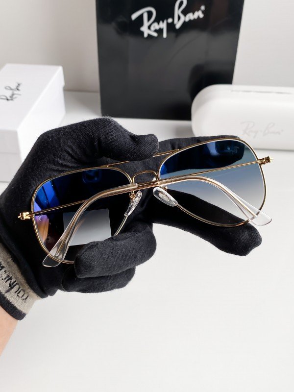 Ray-Ban Dual shade Blue Gradient Gold Frame Aviator ( Unisex )