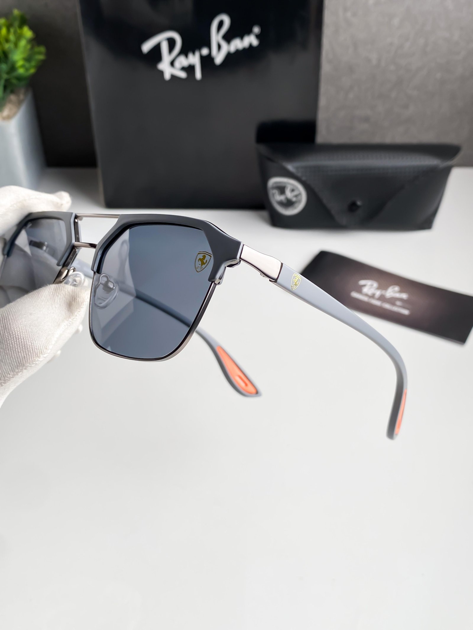 Ray-Ban 04 Grey Ash Premium Design Sunglasses 