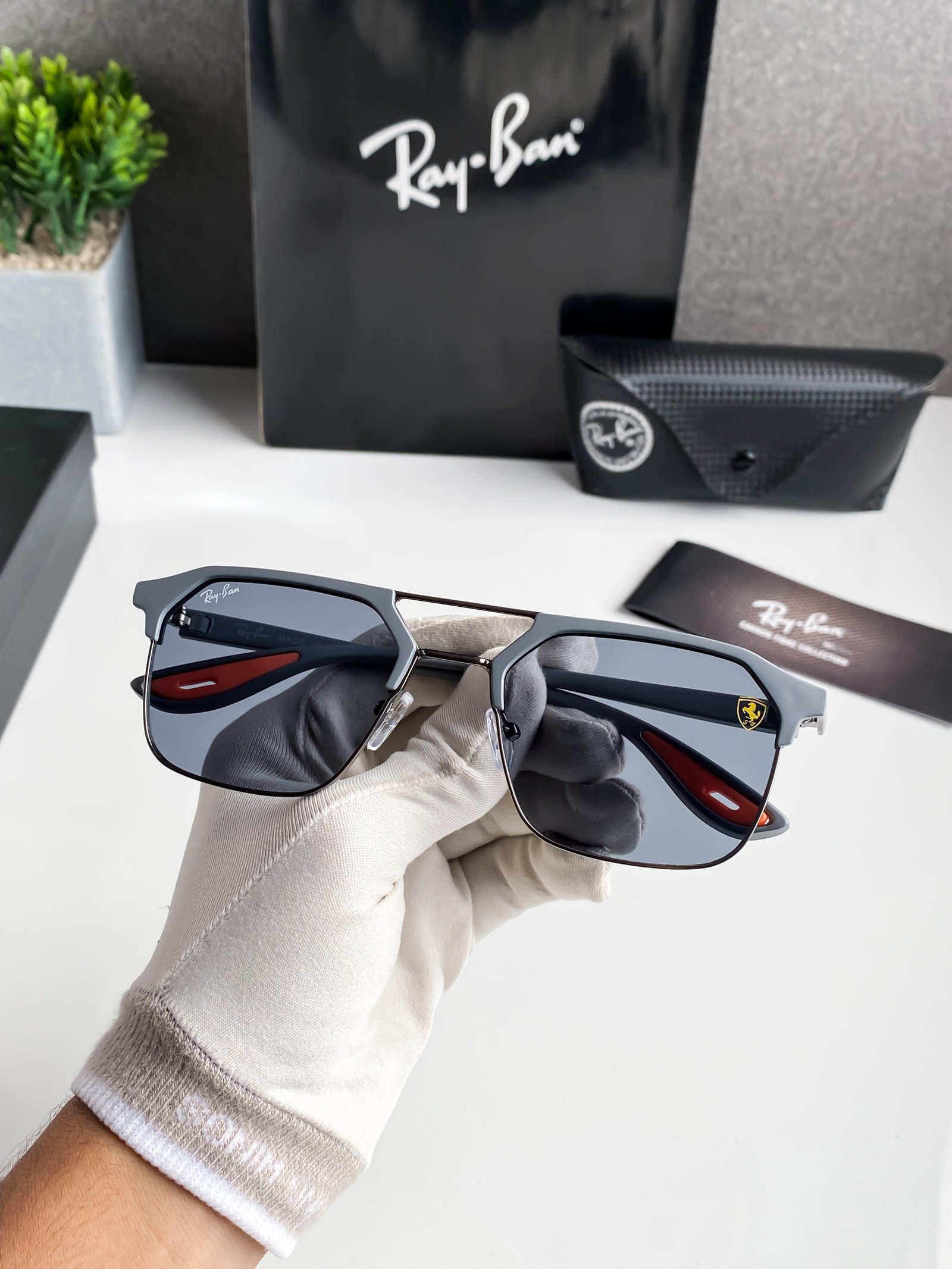 Ray-Ban 04 Grey Ash Premium Design Sunglasses 