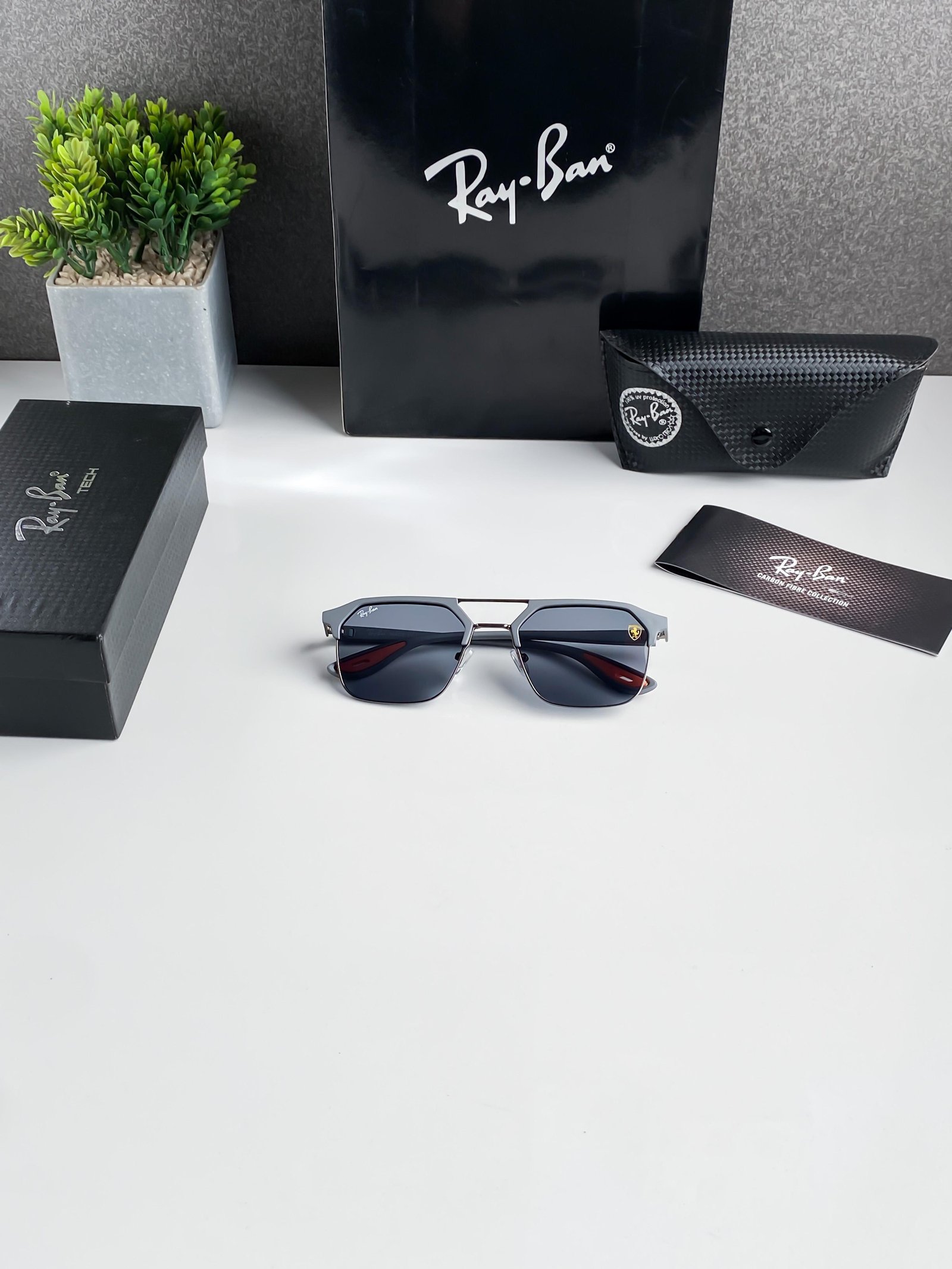 Ray-Ban 04 Grey Ash Premium Design Sunglasses 